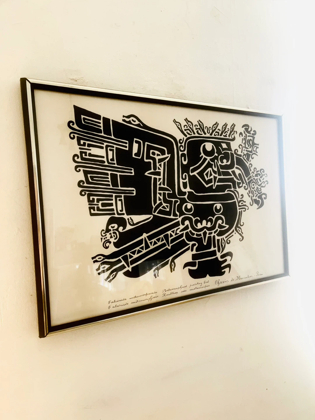 Framed Art Inscribed 20 x 29”