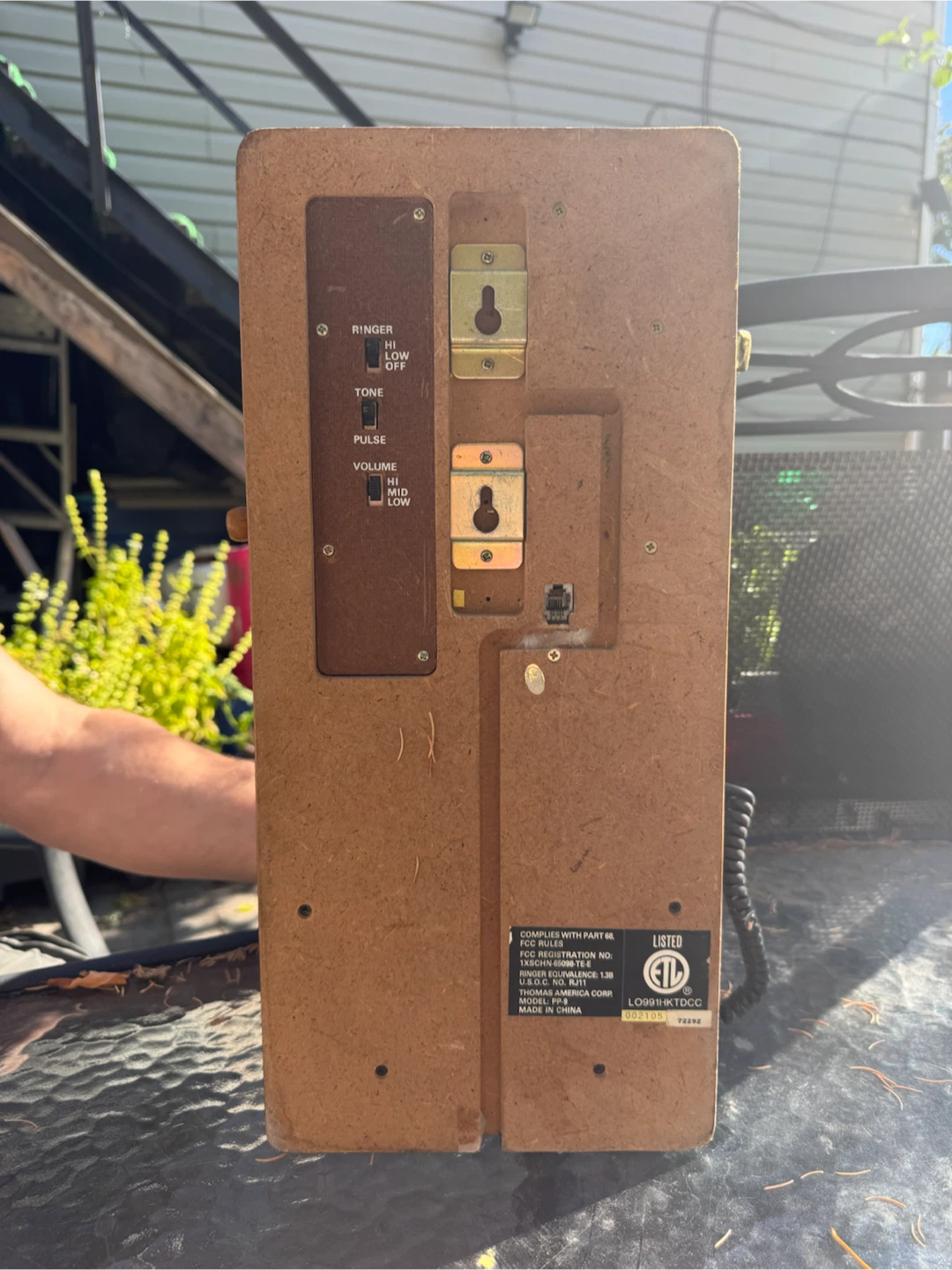 Thomas America Corp PP-9 Wall Phone - photo 2