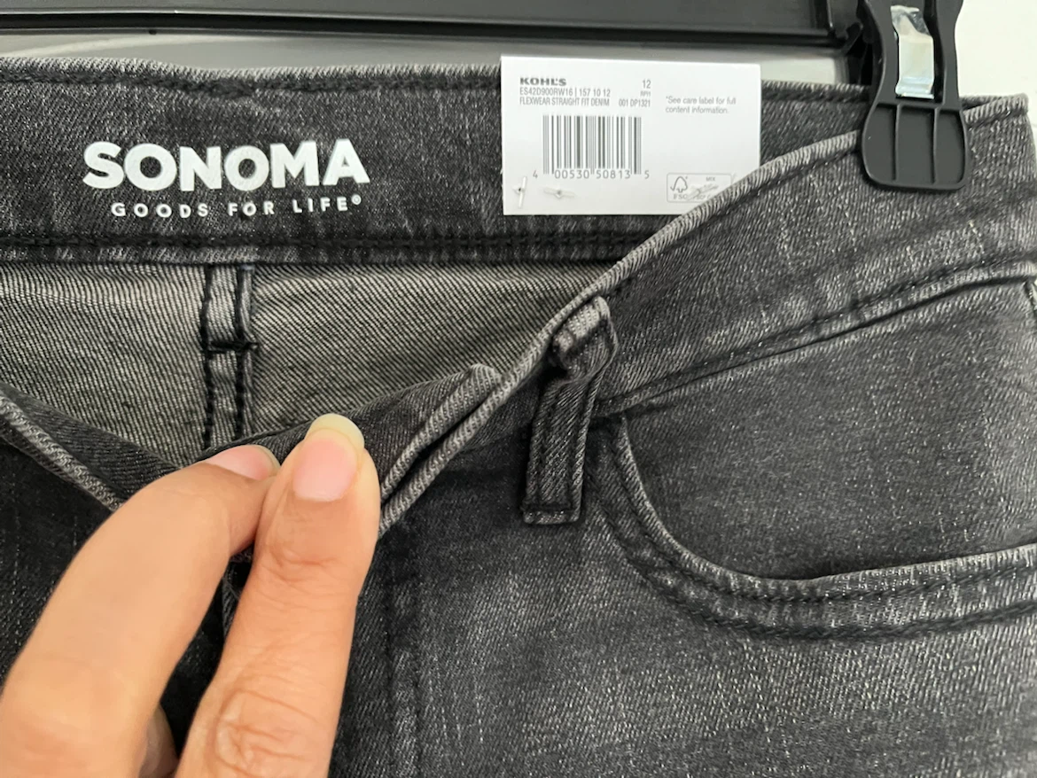 Sonoma Goods For Life Flexwear Straight Leg Jeans Size 12 - photo 3