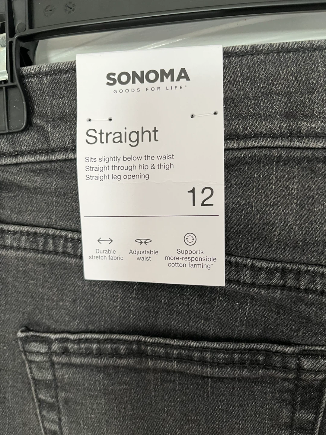 Sonoma Goods For Life Flexwear Straight Leg Jeans Size 12 - photo 4