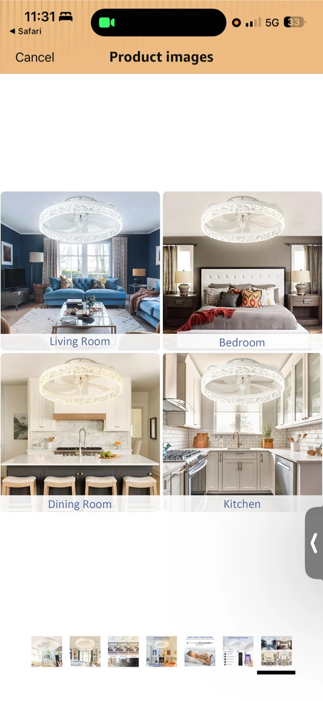 Modern LED Ceiling Fan with Remote - photo 2