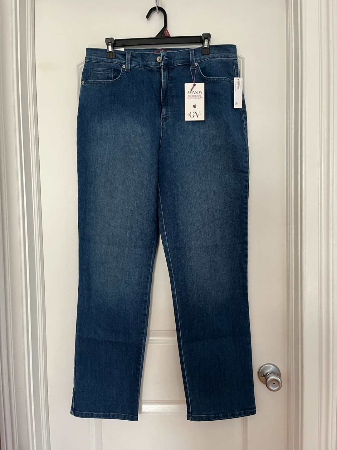 Gloria Vanderbilt Amanda Slimming Jeans Blue Size 14 AVG/REG