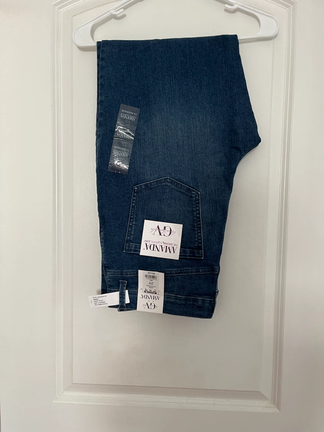 Gloria Vanderbilt Amanda Slimming Jeans Blue Size 14 AVG/REG - photo 2