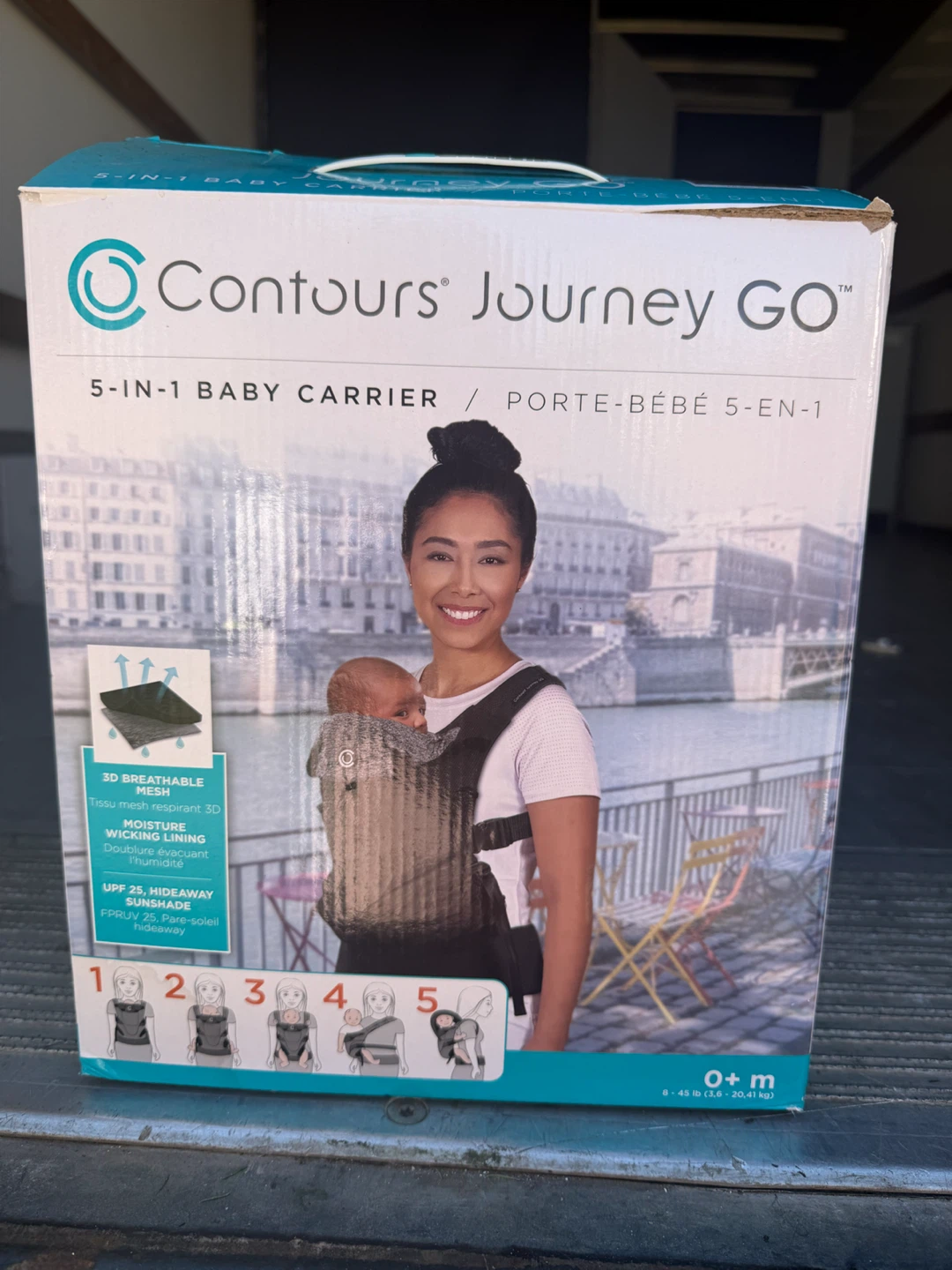 Contours Journey GO 5-in-1 Baby Carrier (3D Breathable Mesh)
