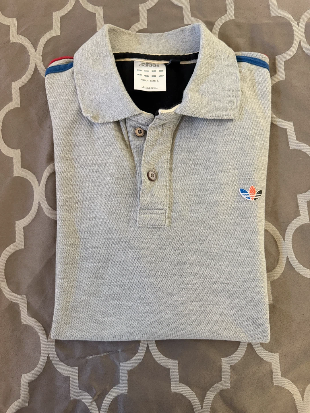 Adidas Trefoil Polo Shirt - Grey