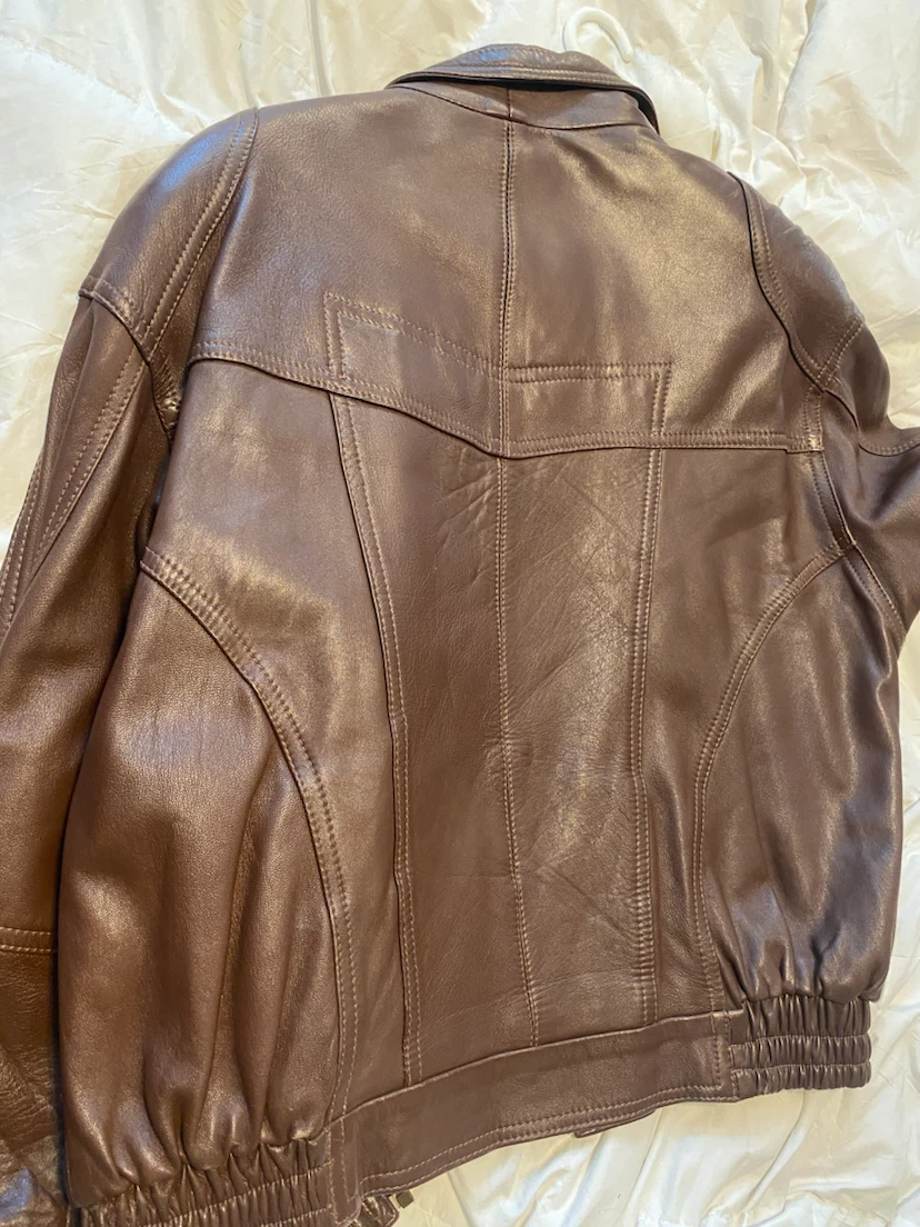 Jerusalem Leather Brown Jacket Size L - photo 2