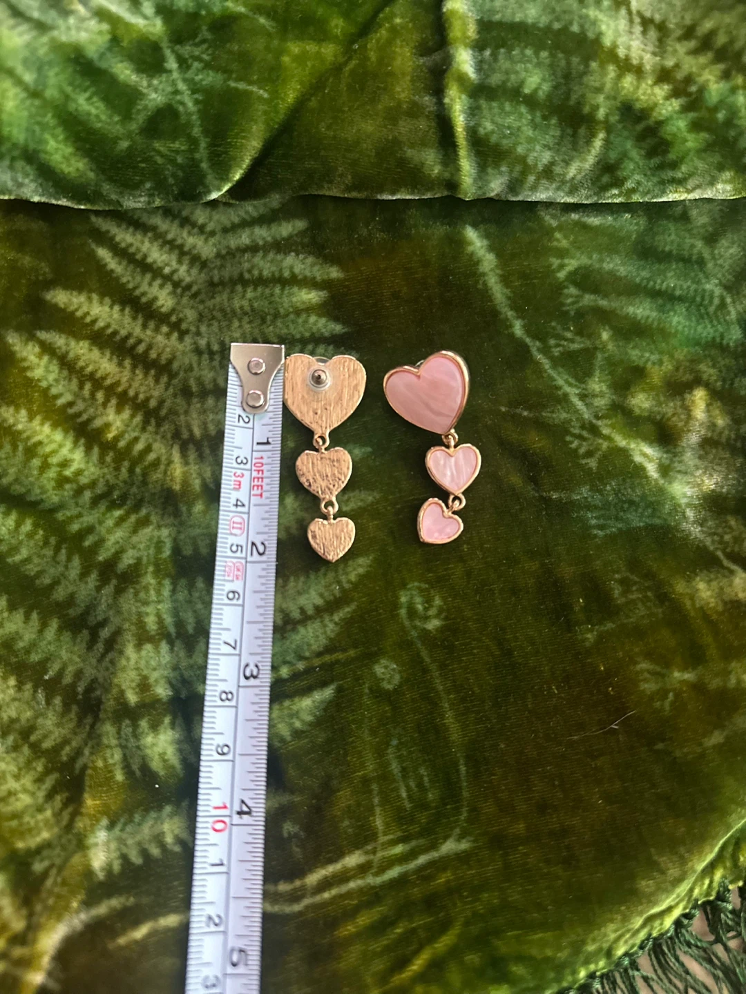 Pink Heart Drop Earrings - photo 3