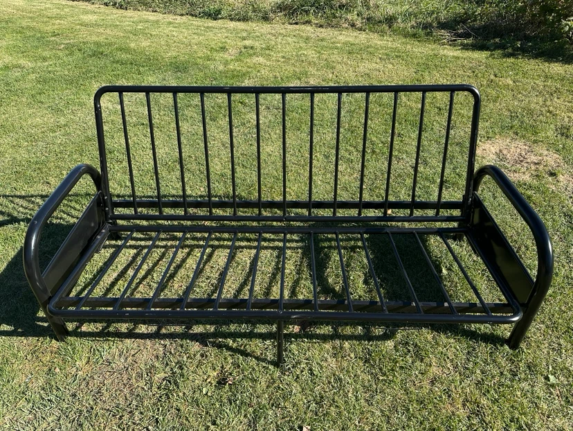 Black Full / Double Size Futon Sofa Bed Frame (CAN DELIVER)