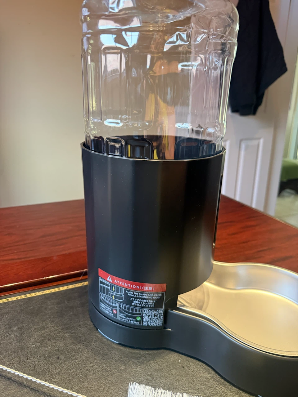 New! Pet Water Dispenser with Stainless Steel Bowl - photo 3