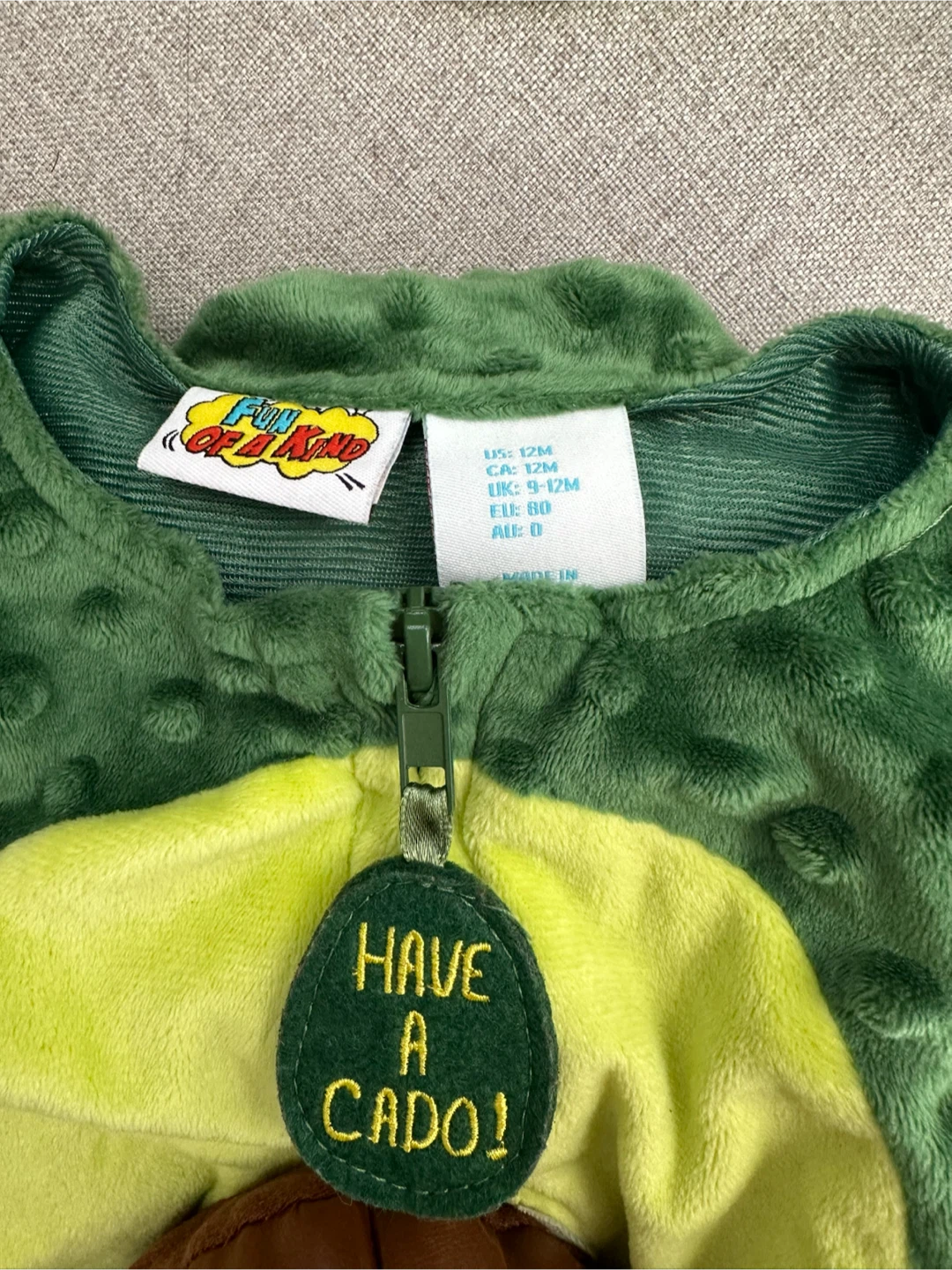 Baby Avocado Costume, 12M - photo 2