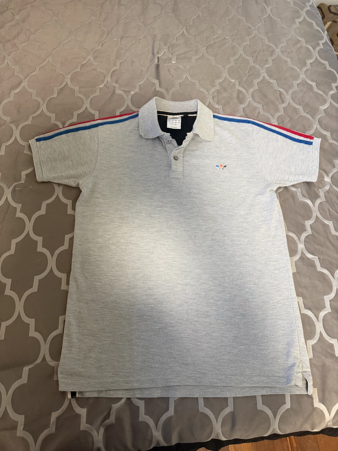Adidas Trefoil Polo Shirt - Grey - photo 2