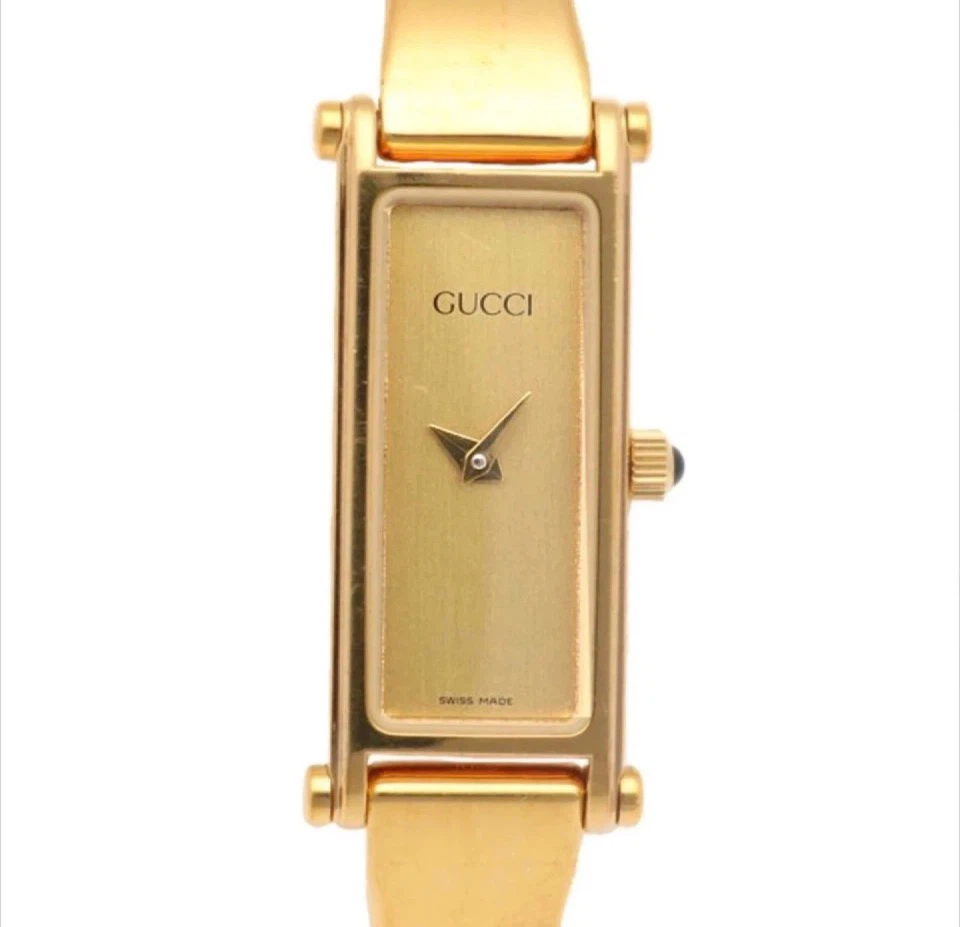Gucci Watch - Vintage, Gold-Plated, 1990s Swiss Quartz