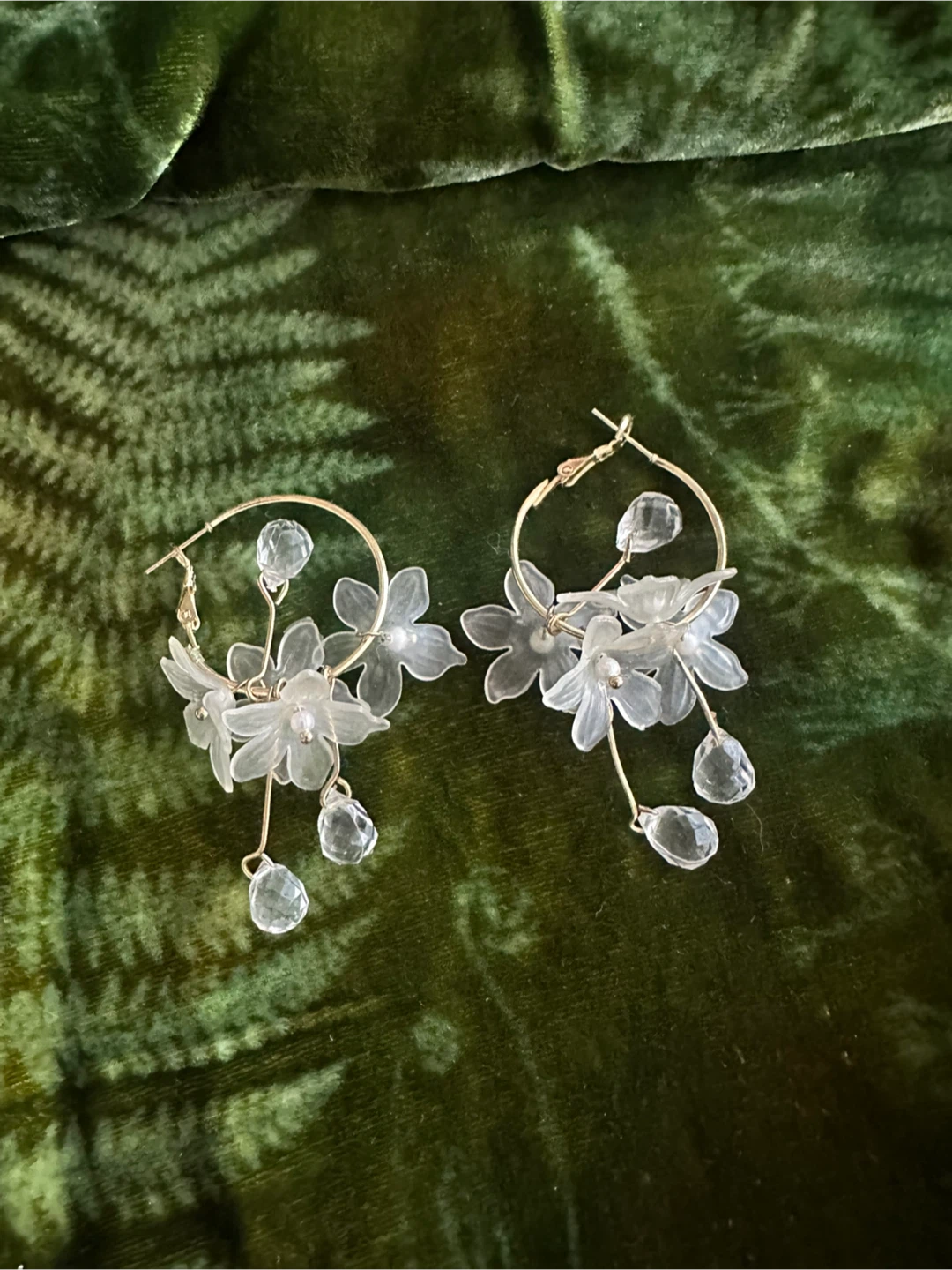 Floral Hoop Earrings - photo 2