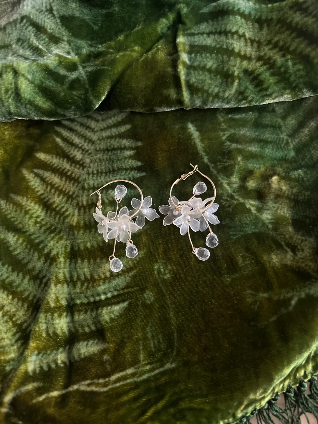 Floral Hoop Earrings - photo 3