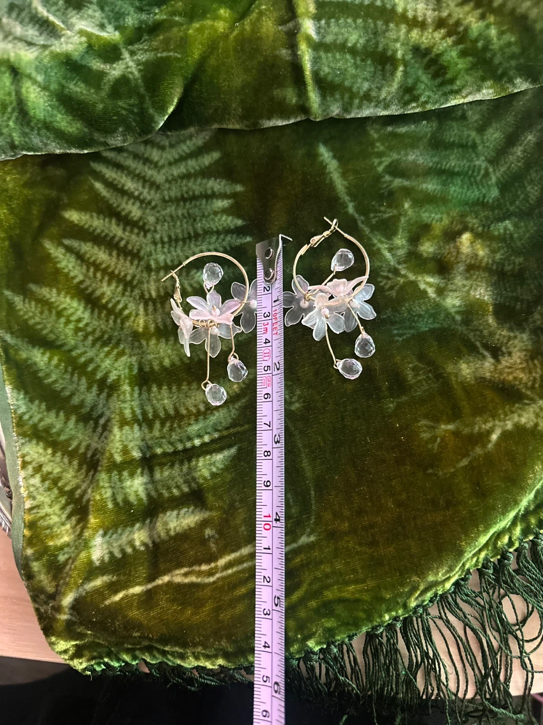 Floral Hoop Earrings - photo 4