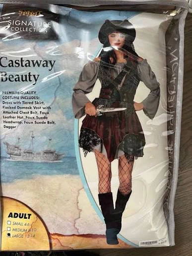 Spirit Castaway Beauty Halloween Woman Costume