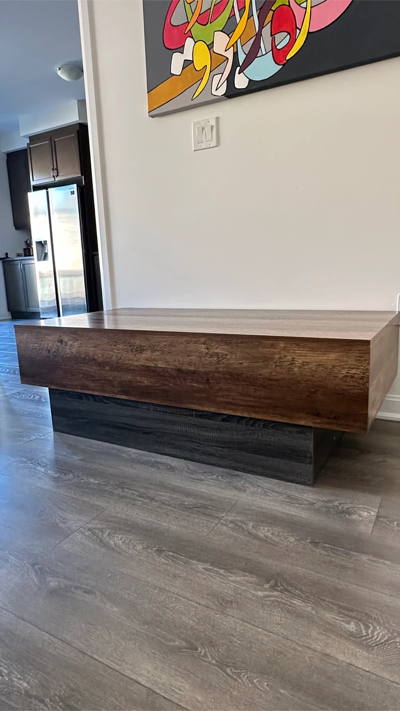 Wood-Finish Coffee Table (assembled) - photo 2