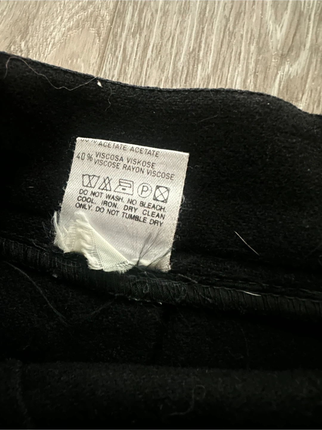 Vintage United Colors of Benetton Black Wool Skirt - photo 3