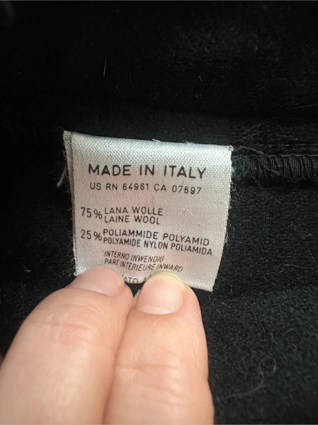 Vintage United Colors of Benetton Black Wool Skirt - photo 4