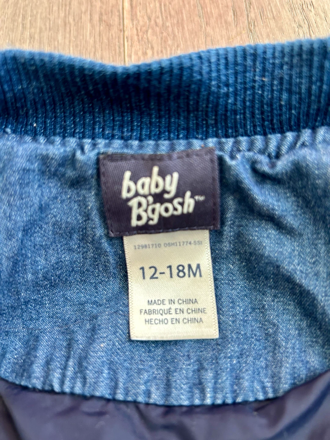 Quilted Denim Baby B’gosh Jacket, 12-18 months (Brampton) - photo 4