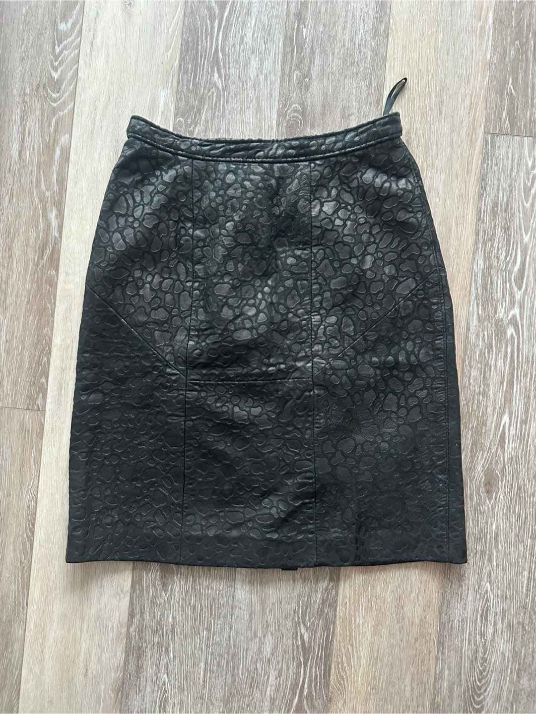 Vintage Bagatelle Black Leather Skirt XS/small