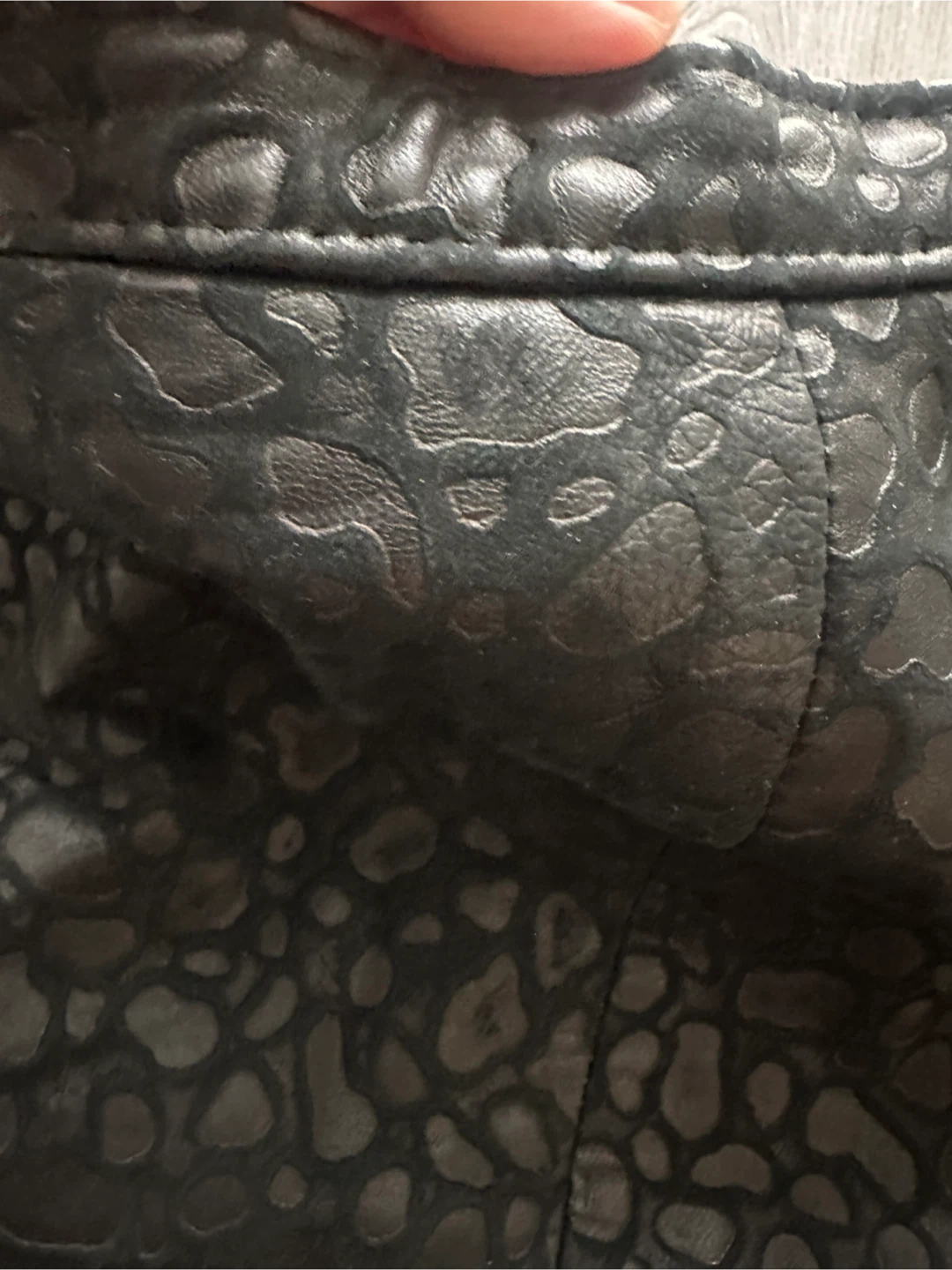 Vintage Bagatelle Black Leather Skirt XS/small - photo 2