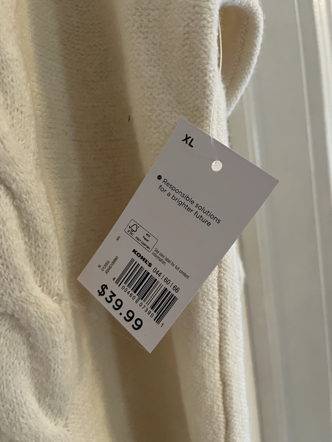 SO Cream Cable Knit Sweater Dress - photo 2