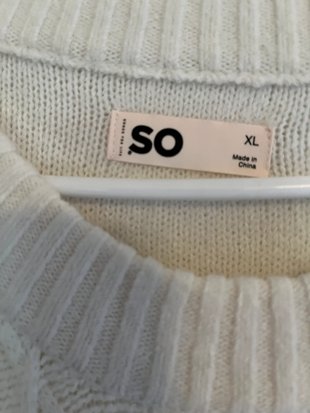 SO Cream Cable Knit Sweater Dress - photo 3