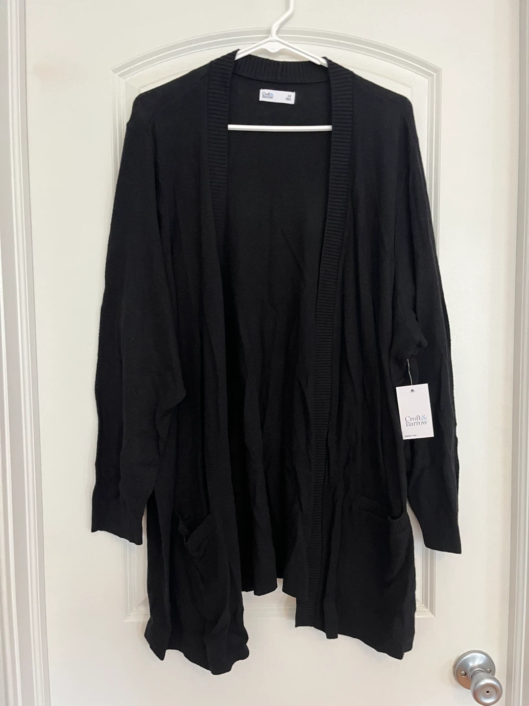 Croft & Barrow Black Cardigan Size 3X
