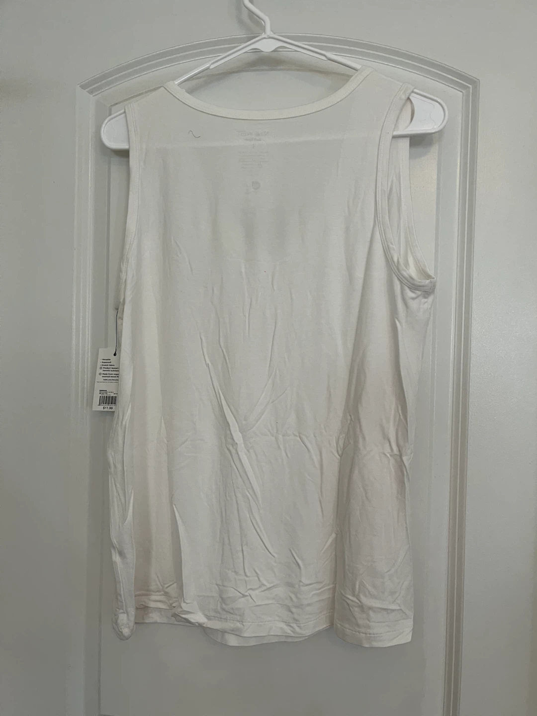 Nine West Soft-Spun Tank Top White Large