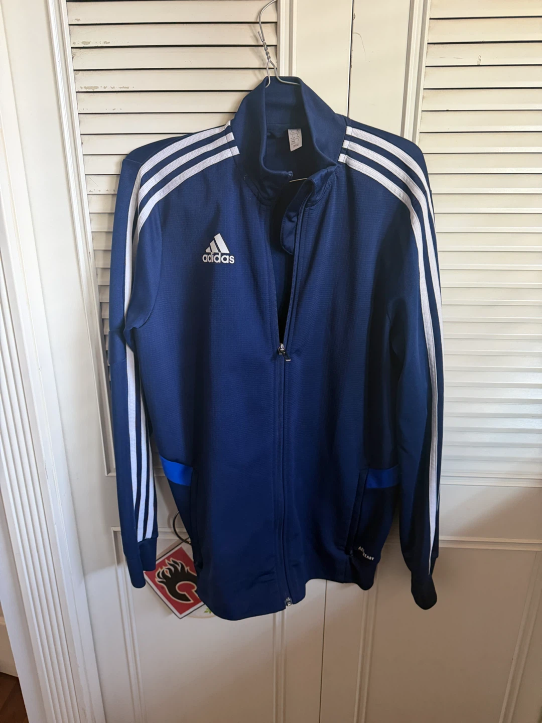 Adidas Navy Blue Track Jacket Youth XL