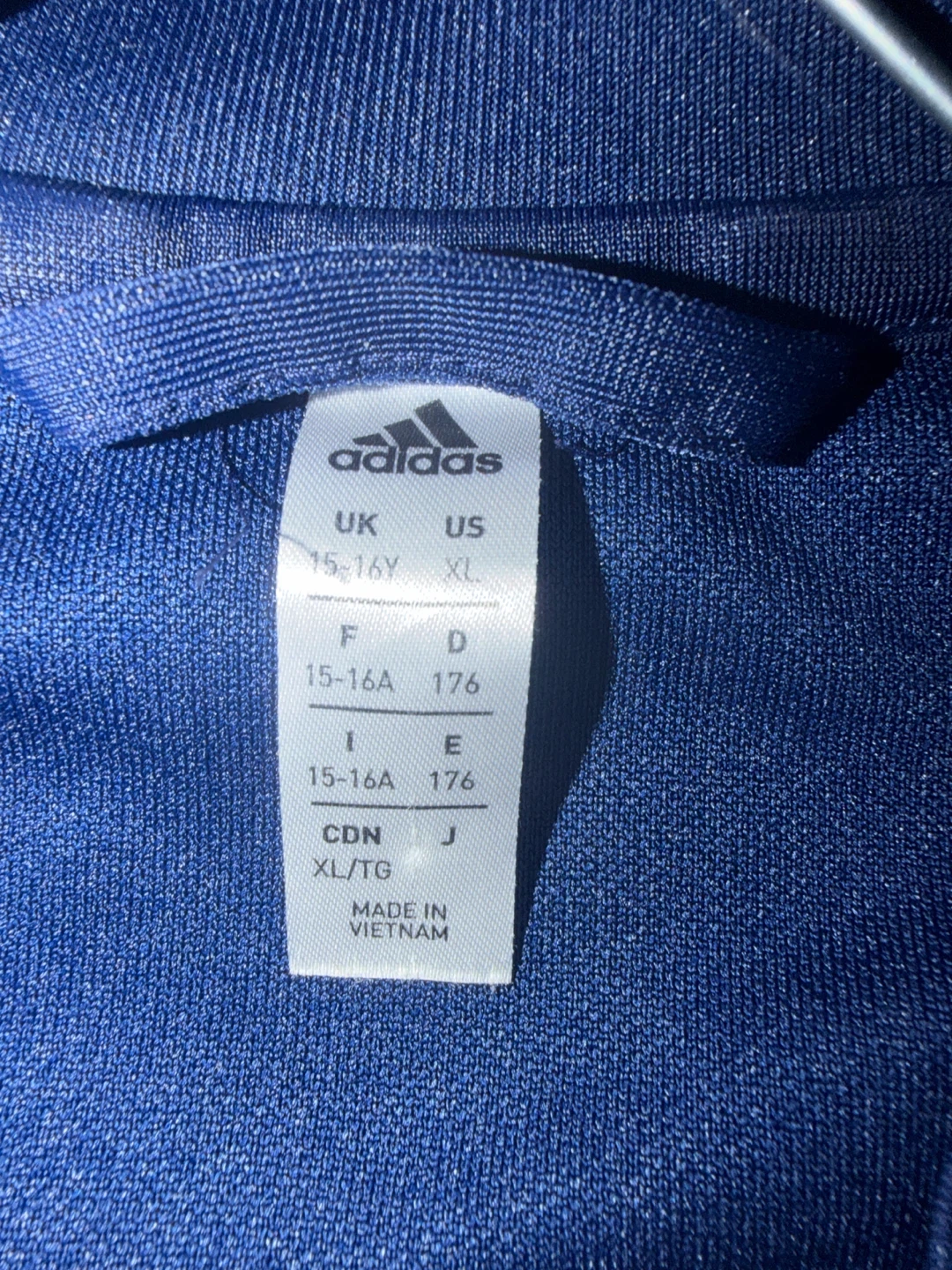 Adidas Navy Blue Track Jacket Youth XL - photo 3