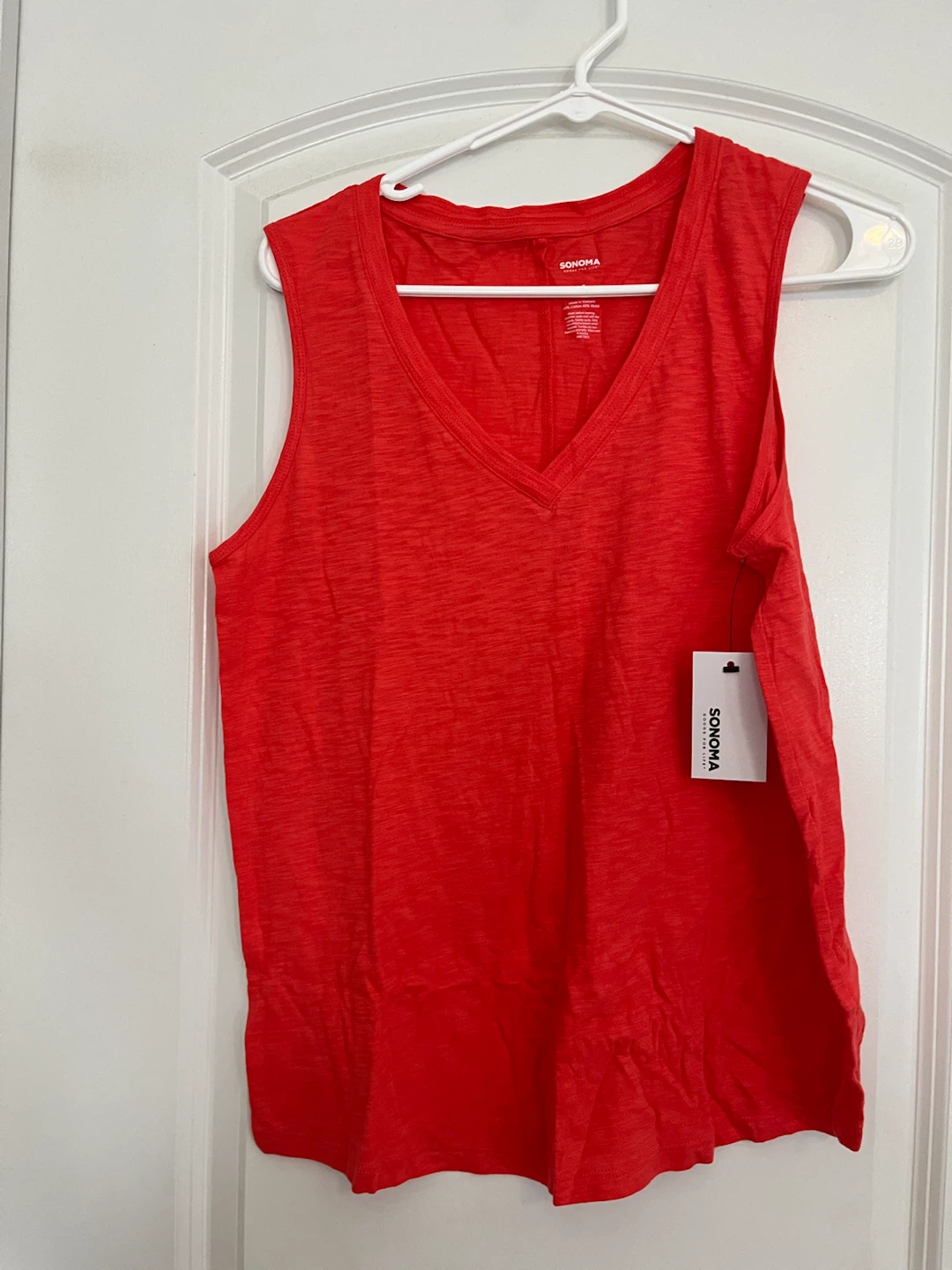 New Sonoma Red Sleeveless Tank Top Medium