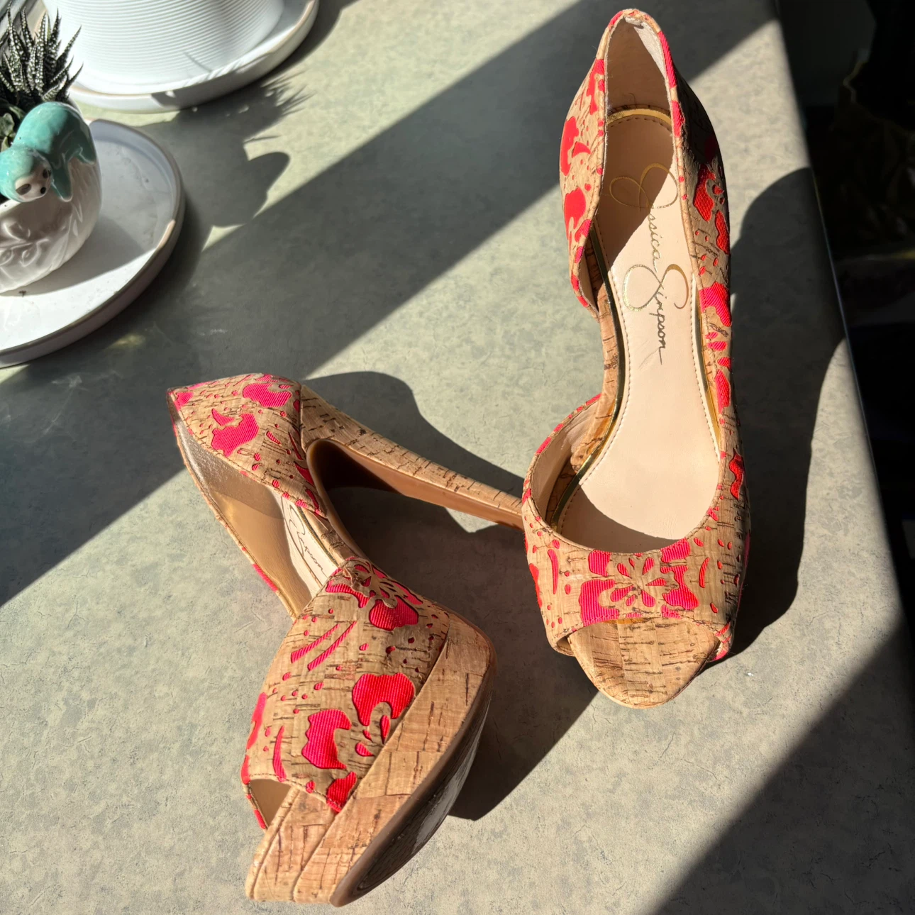 Jessica Simpson Cork Print Heels - photo 2