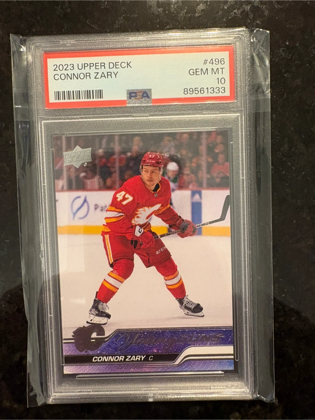 2023 Upper Deck Connor Zary Young Guns PSA 10