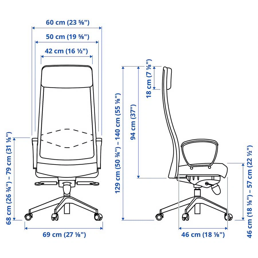 IKEA  Office Chair - Vissle Dark Gray - photo 2