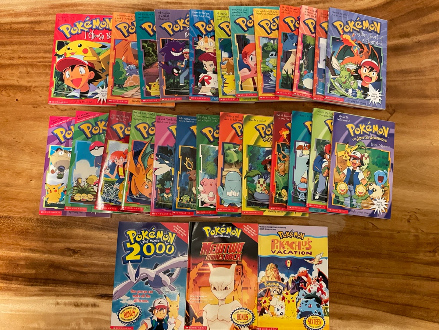 Pokémon Scholastic Books Lot of 28 Vtg Y2K Johto Journeys