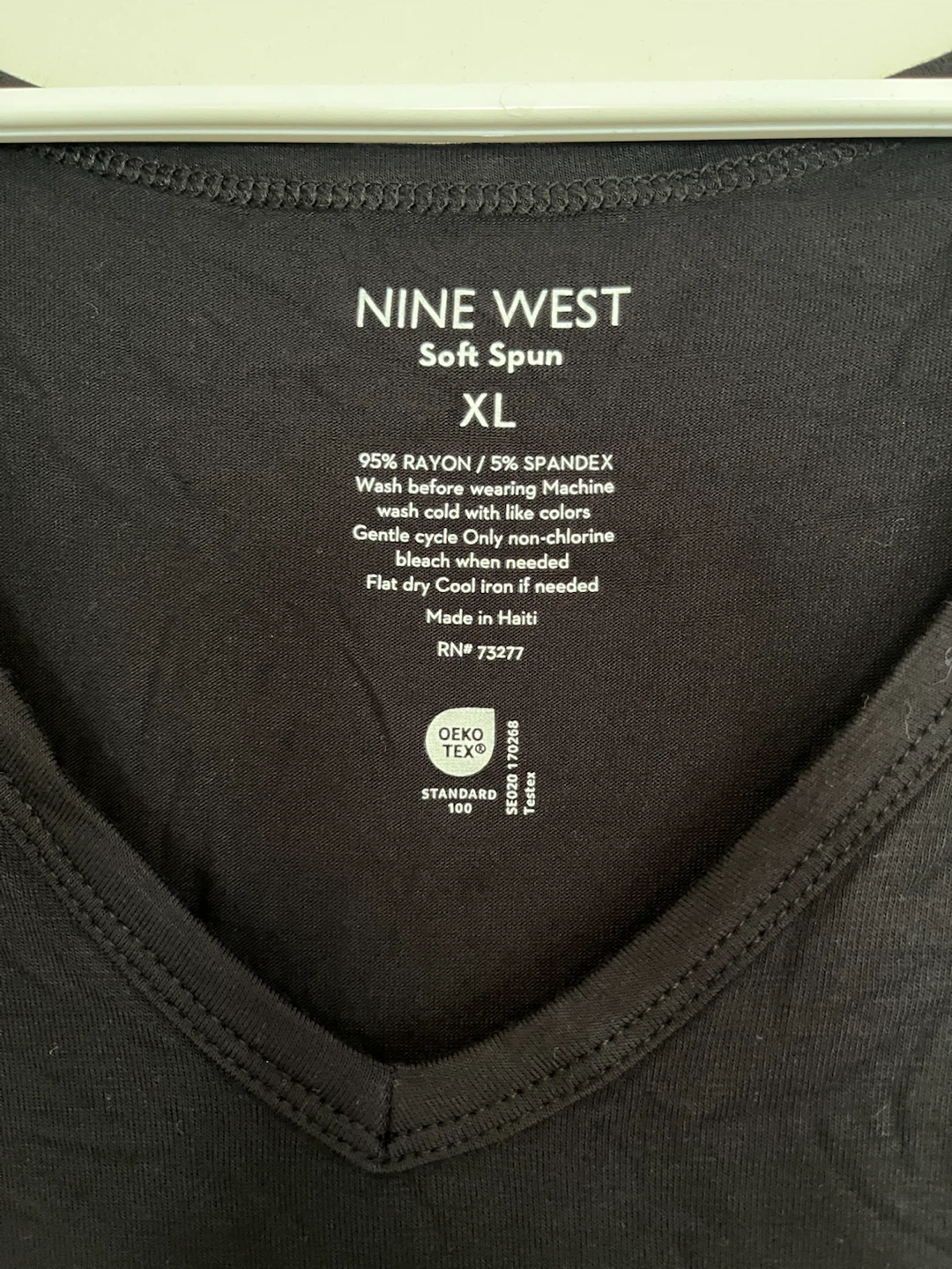 Nine West Black V-Neck Tank Top XL - photo 2