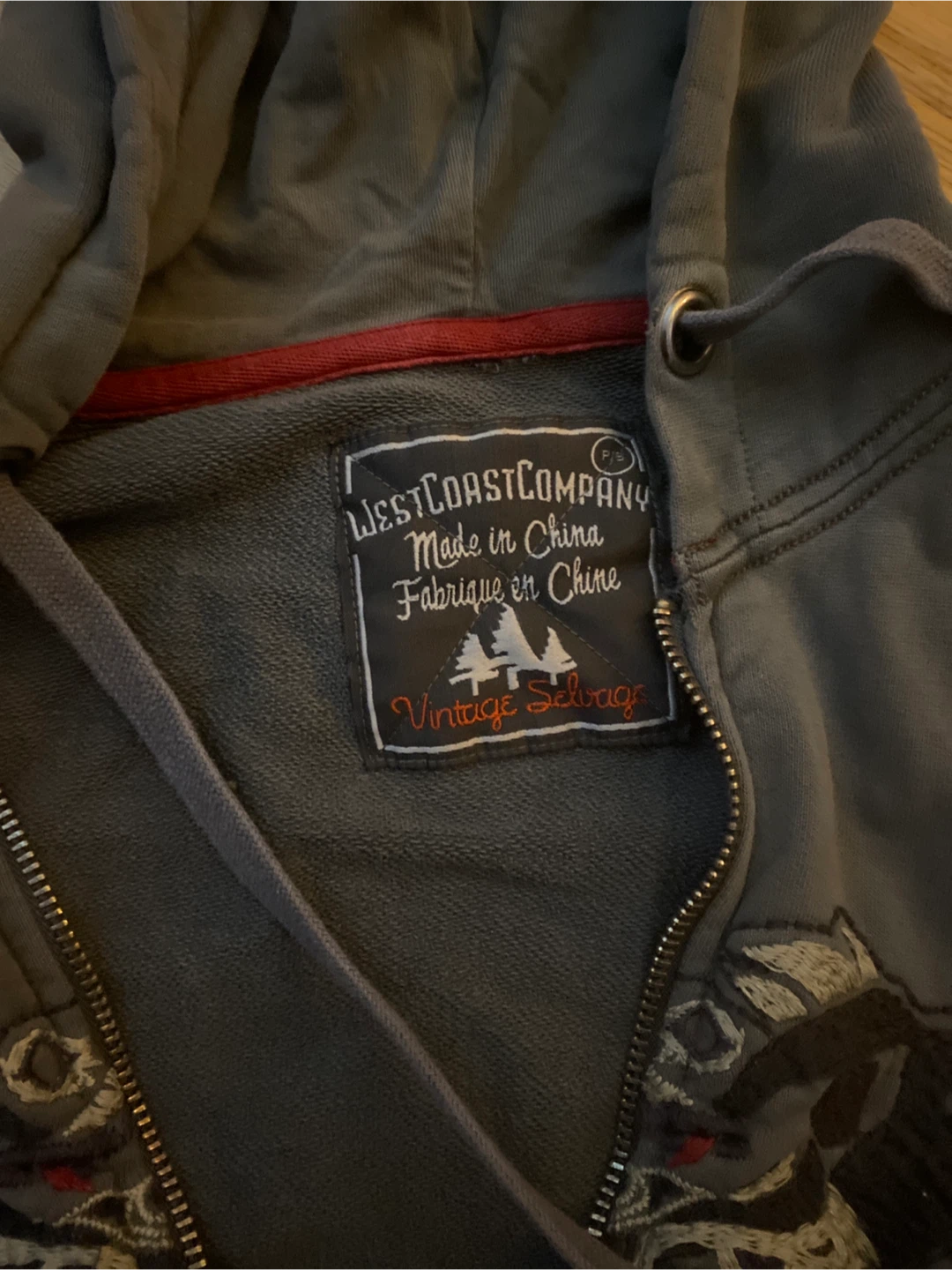 Y2K Grey Zip-Up Hoodie - photo 2