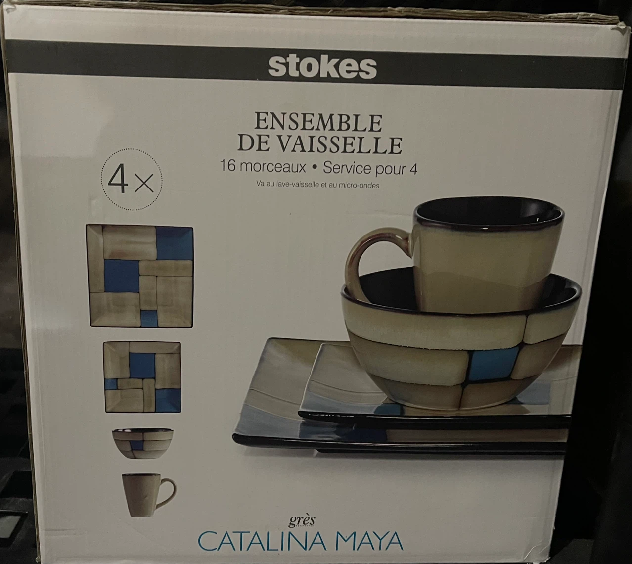 Stokes Catalina Maya 16-Piece Dinnerware Set