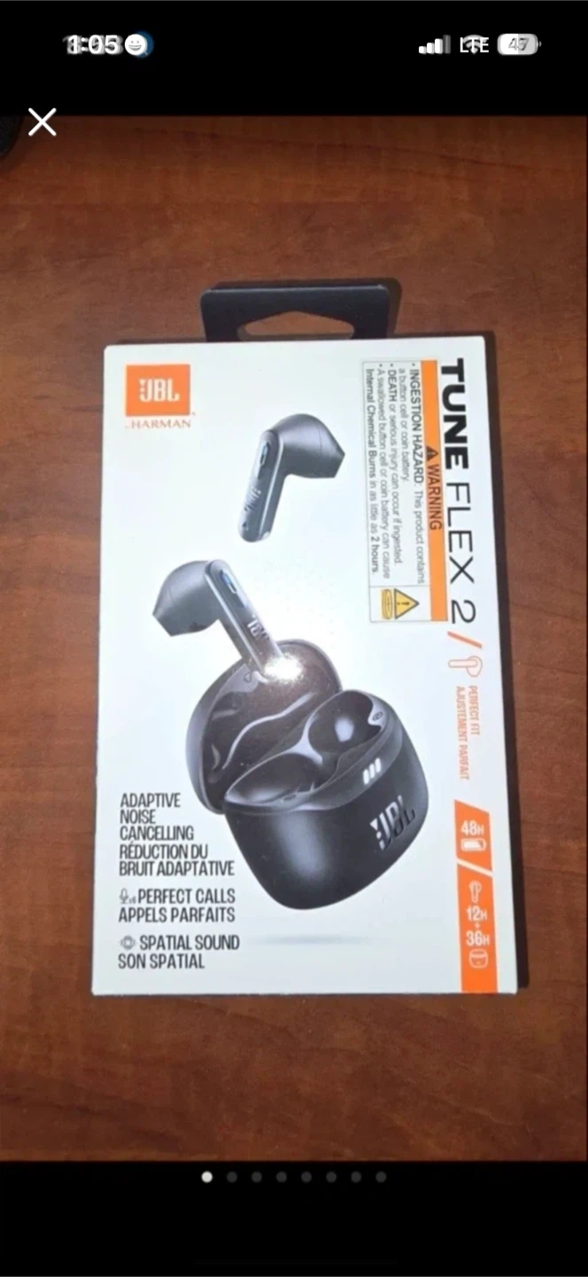 JBL Tune Flex 2 Noise Cancelling Earbuds