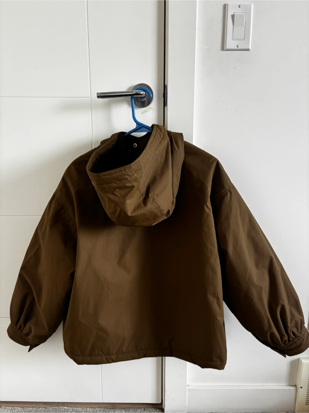 Brown Sherpa-Lined Hooded Jacket - photo 2