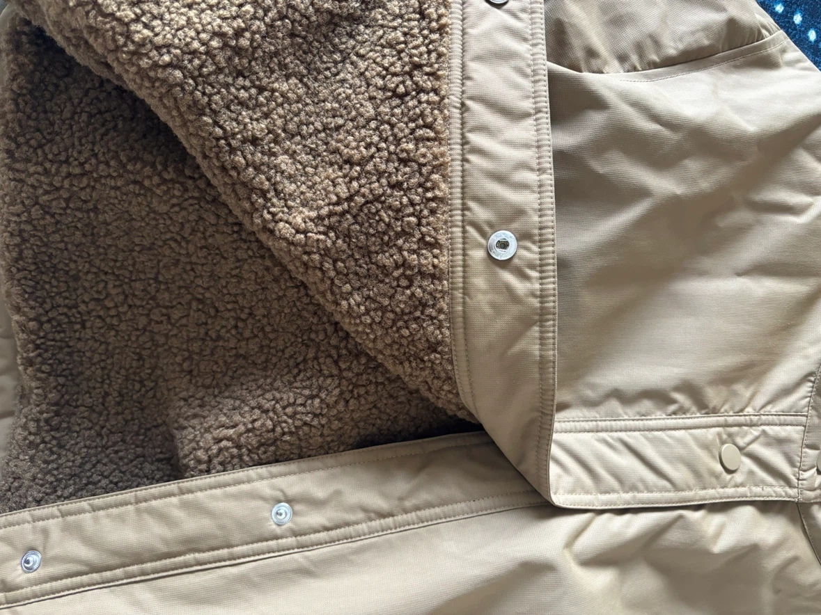 Brown Sherpa-Lined Hooded Jacket - photo 3