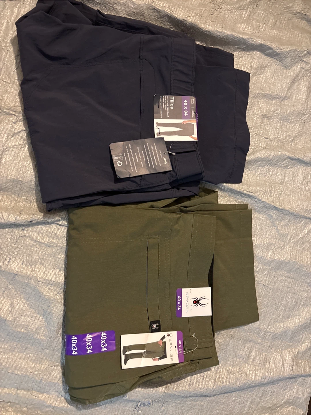 Two Pairs of Men's Trek Pants - Tilley and Spyder
