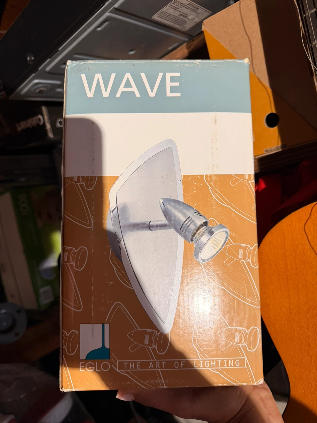 2 Eglo Wave Wall Light