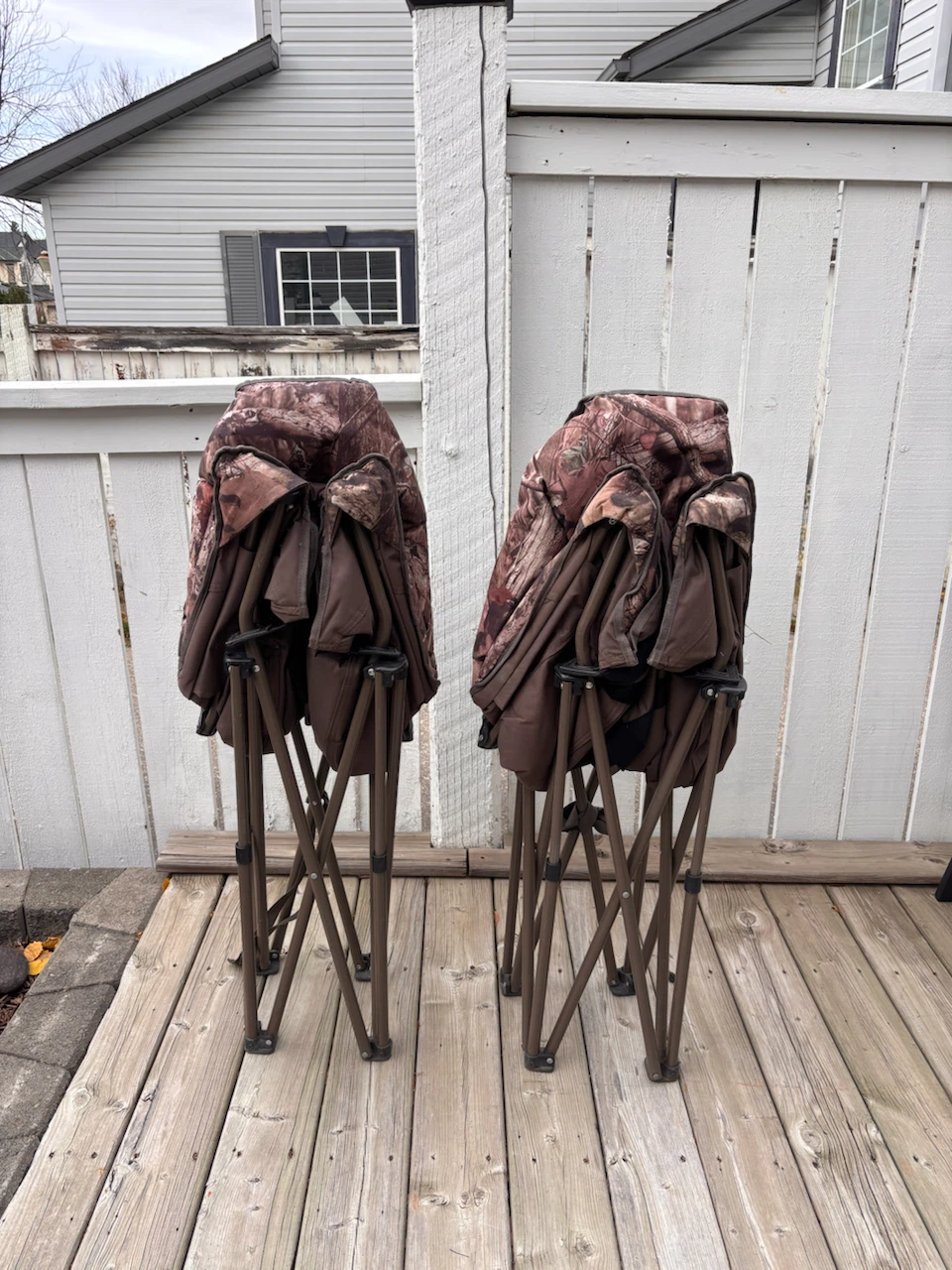 Woods Camo Folding Moon Chairs - Set of 2 - photo 4