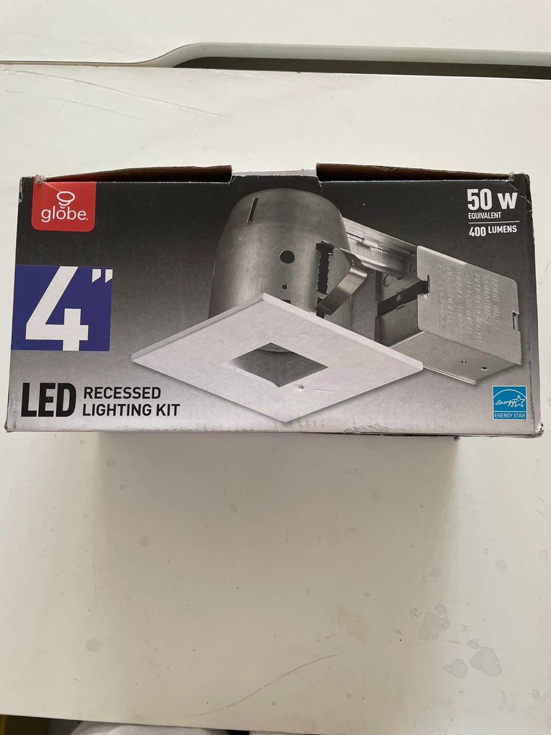 Brand New Globe 4-inch LED Recessed Lighting Kit