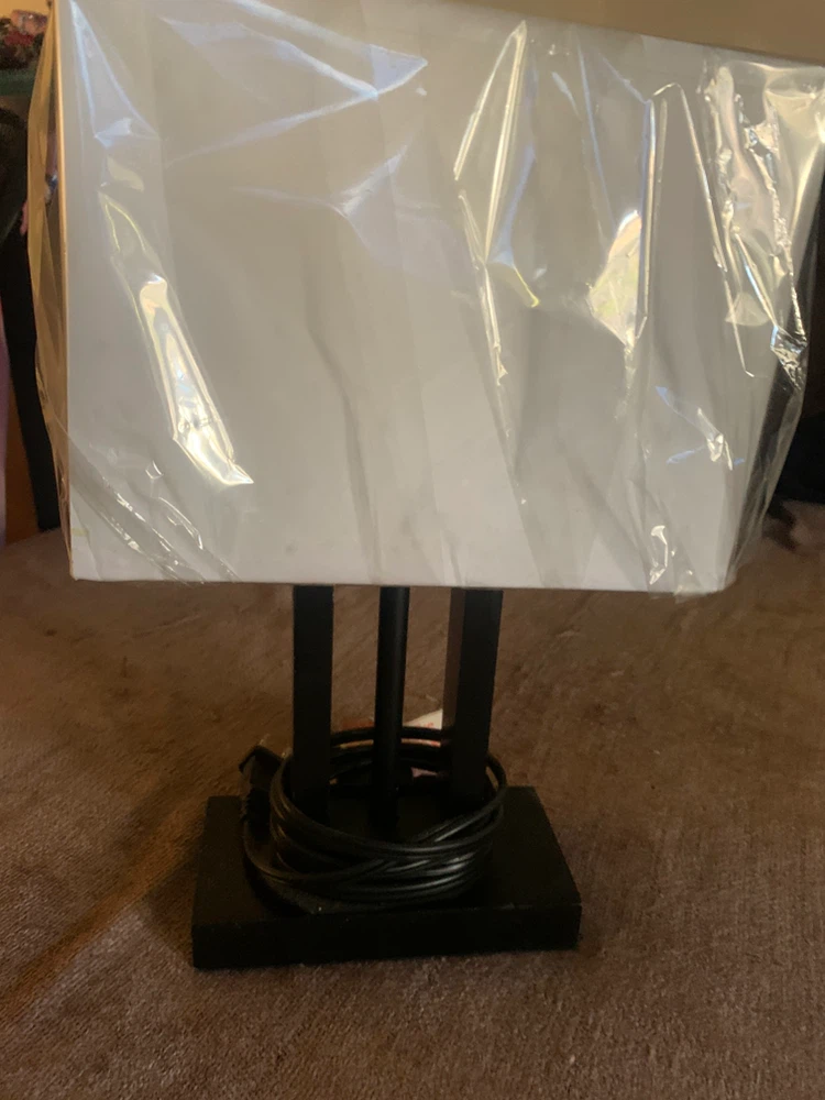 Modern black table lamp