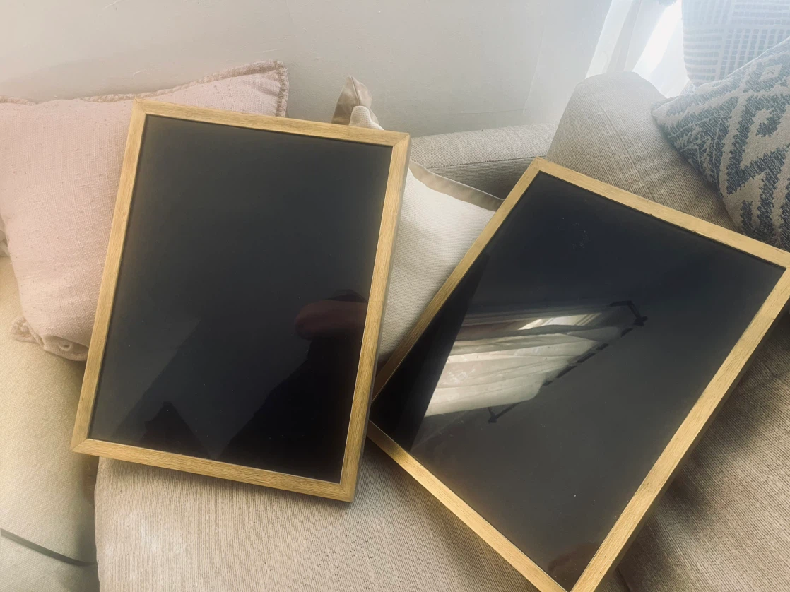 Set of Two Gold-Tone Picture Frames