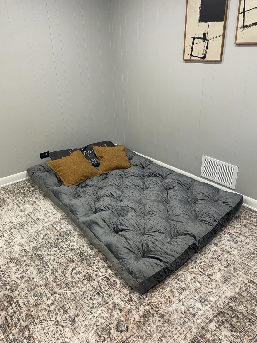 SHOUREN Full Size Grey Floor Mattress